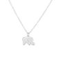 Cute Elephant Necklace Electroplating Color Preserving Alloy Baby Elephant Necklace Animal Pendant Clavicle Chain Jewelry