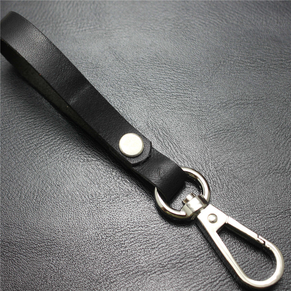 The first layer of cowhide multi-function key chain bag pendant car decoration supplies opening promotion gift custom detachable