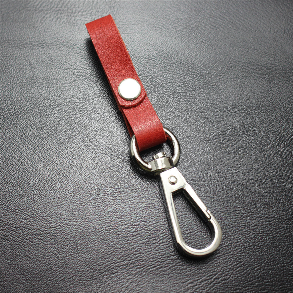 The first layer of cowhide multi-function key chain bag pendant car decoration supplies opening promotion gift custom detachable