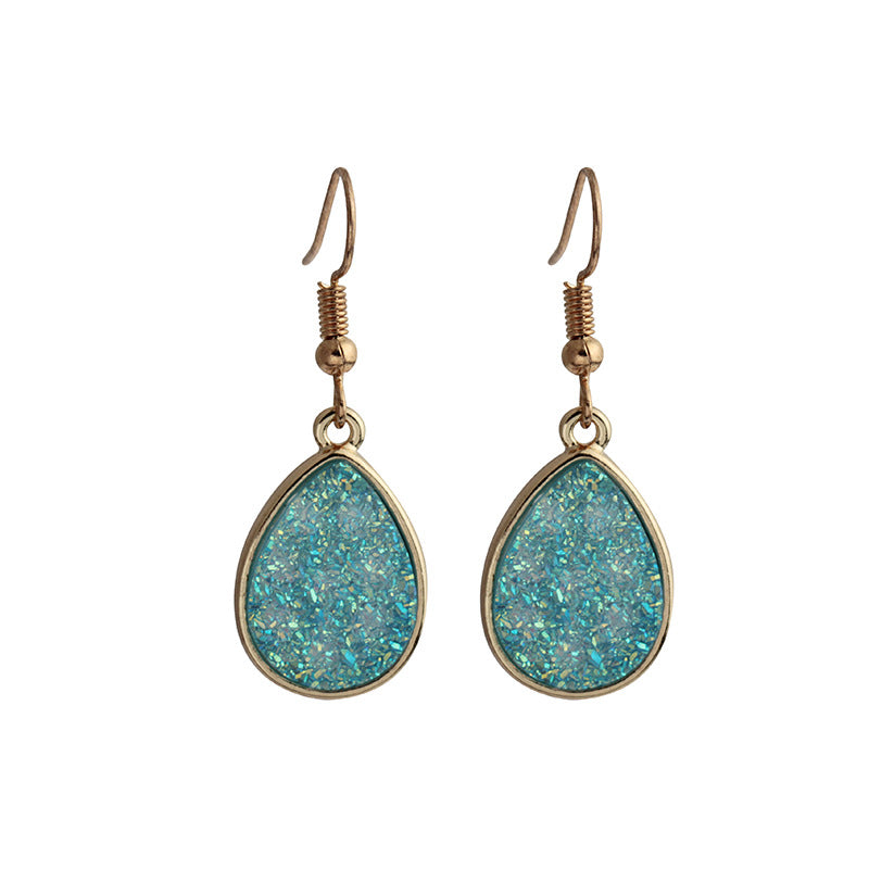 Jewelry fashion simple crystal cluster earrings personality sweet drop earrings