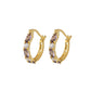Earrings Fashion Simple Gemstone Earrings Personality Sweet Zircon Earrings Jewelry