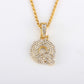 Personalized hip-hop diamond letter necklace fashion trend 26 letters pendant jewelry
