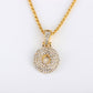 Personalized hip-hop diamond letter necklace fashion trend 26 letters pendant jewelry