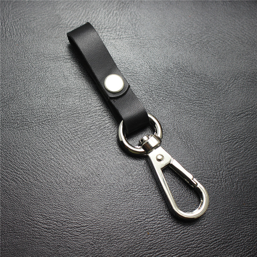 The first layer of cowhide multi-function key chain bag pendant car decoration supplies opening promotion gift custom detachable