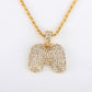 Personalized hip-hop diamond letter necklace fashion trend 26 letters pendant jewelry