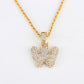 Personalized hip-hop diamond letter necklace fashion trend 26 letters pendant jewelry