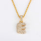 Personalized hip-hop diamond letter necklace fashion trend 26 letters pendant jewelry