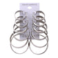 Jewelry earrings 6 pairs of suits Personalized hoop earrings combination One card sells 12 pieces of earrings