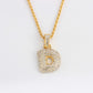 Personalized hip-hop diamond letter necklace fashion trend 26 letters pendant jewelry