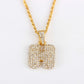 Personalized hip-hop diamond letter necklace fashion trend 26 letters pendant jewelry