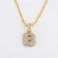 Personalized hip-hop diamond letter necklace fashion trend 26 letters pendant jewelry
