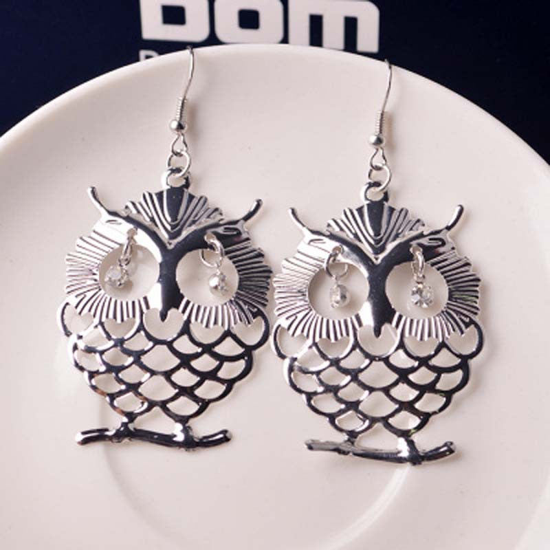 Owl Earrings Simple Actress Diamond Earrings
