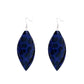 Fashion retro leopard earrings simple double layer pu leather earrings accessories