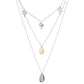 Jewelry Creative Shanghai Style Geometric Necklace Female Simple Coconut Shell Pendant Multilayer Necklace