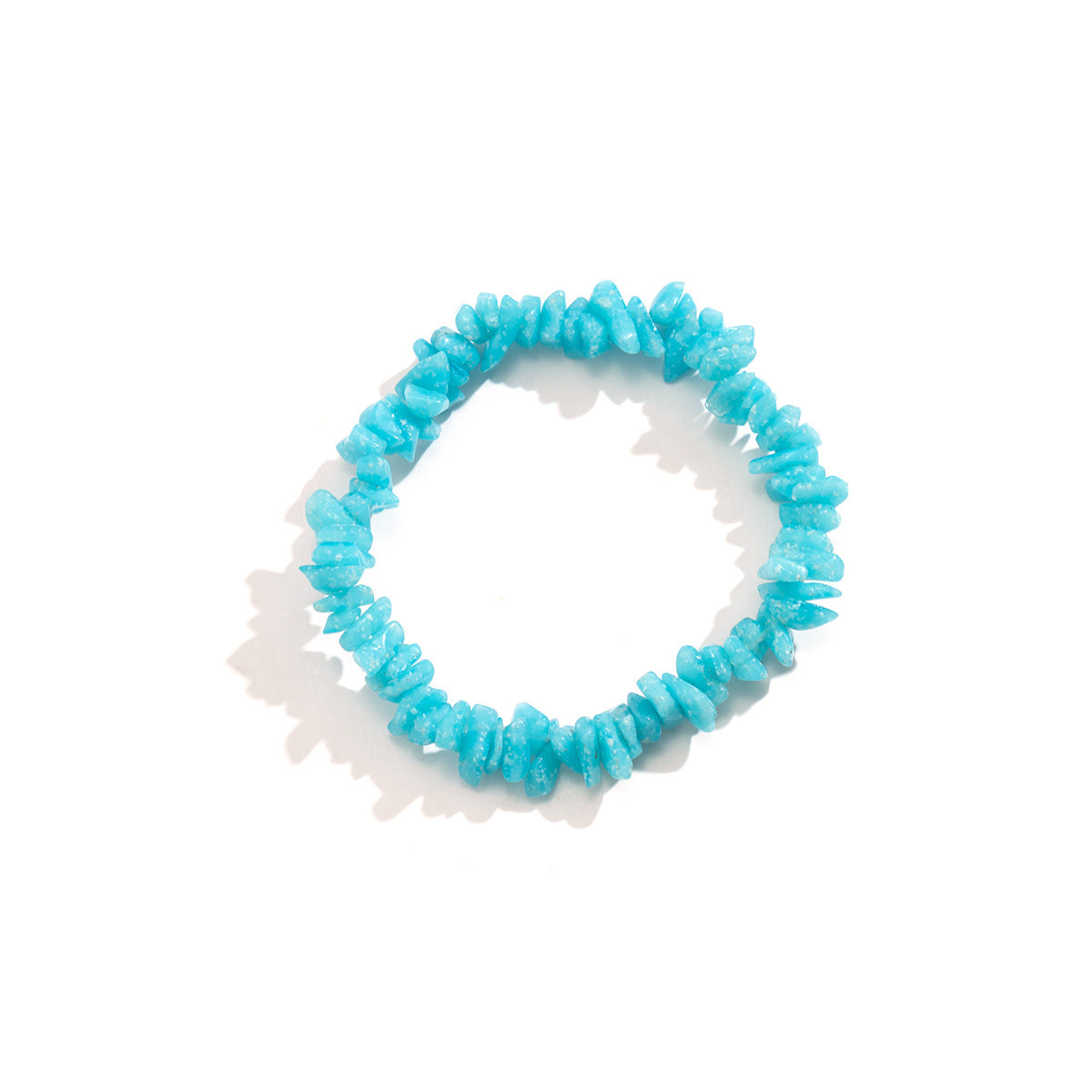 Jewelry Bohemian gravel elastic bracelet female simple irregular geometric color jewelry