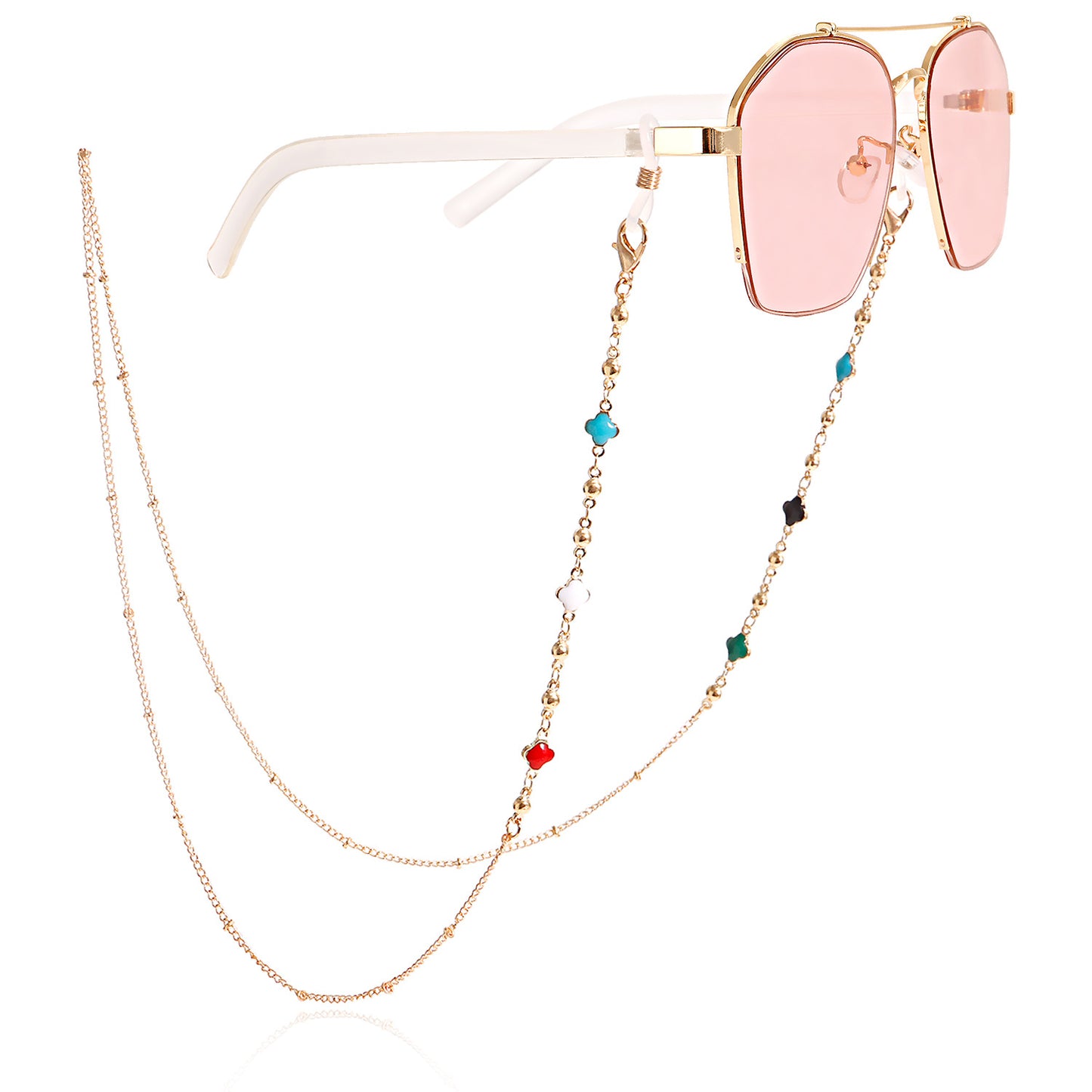 Jewelry Glasses Chain Mask Hanging Chain Fashion Crystal Devil Eyes Sunglasses Chain