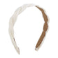 F453 Fashion Geometric Embroidery Flower Headband Cross Weaving Simple Small French Elegant Headband Women