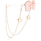 Mask hanging chain glasses chain leaf love mask chain peach heart ins metal glasses chain
