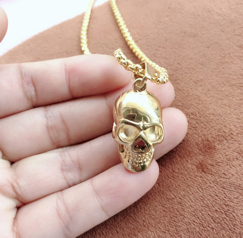 Explosive Punk Pendant Necklace Men's Non-mainstream Exaggerated Personality Skull Fashion Fashion Jewelry