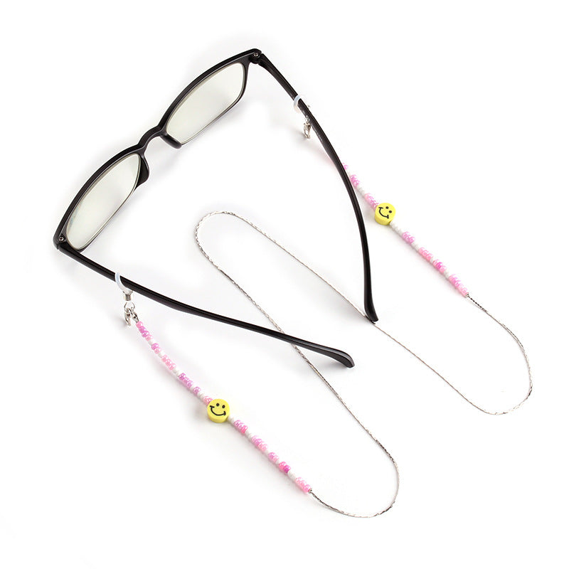 ins glasses chain gravel imitation pearl non-slip mask lanyard trend niche design mask chain