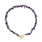 Jewelry Large Shaped Pearl OT Buckle Necklace Femininity Simple Fashion Violet Turquoise Necklace