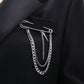Trend accessories brooch temperament elegant anti-light corsage suit jacket fixed pin clothing accessories