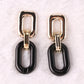 Jewelry Dongdaemun Element Resin Simple Earrings S925 Silver Needle Creative Temperament Earrings