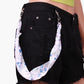 Retro pattern square scarf silk scarf trousers scarf street dance hip-hop small scarf vintage all-match trendy ins pants chain accessories