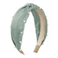F486 fashion small fragrant nail beads pure color girl hair hoop age-reducing sweet geometric wide-brimmed knotted head hoop