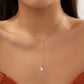 Jewelry Simple Imitation Pearl Star Tassel Necklace Personality Cold Water Drop Pendant Necklace Female