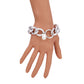 Jewelry Personality Geometric Hollow Thick Chain Bracelet Creative Cold Opening Ring Imitation Pearl Bracelet