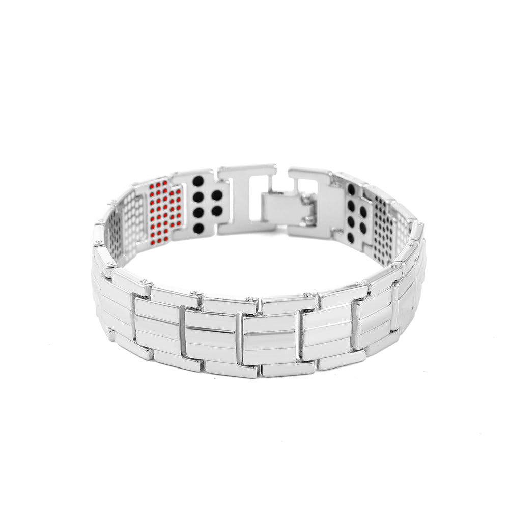 Retro Metal Magnet Bracelet Same Style Black Detachable Energy Bracelet Couple Accessories