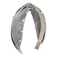 F486 fashion small fragrant nail beads pure color girl hair hoop age-reducing sweet geometric wide-brimmed knotted head hoop