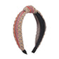 F389 Xiaoxiang fashion headband retro wide-brimmed press hair braided headband temperament ladies hair accessories
