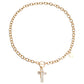 Niche design high-end splicing chain imitation mother-of-pearl pendant necklace female cold OT buckle pearl necklace