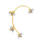 Mori Super Fairy Diamond Butterfly Ear Hanging Earbone Clip Fashion Temperament Niche Design No Pierced Ear Clip Versatile Earrings