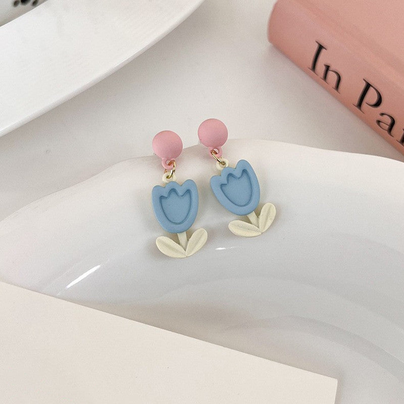 Niche Design Earrings Early Spring Tulip Earrings Temperament Fashion Earrings Earrings Women