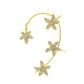 Ins diamond-studded butterfly ear hanger women without ear piercing butterfly ear bone clip fashion niche exaggerated wing ear clip