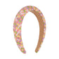 F4222 Fashion Color Contrasting Ethnic Headband Raffia Braided Sponge Headband Wide Brimming Simple Personality Hair Accessories for Women