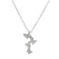 Ins hollow butterfly necklace female fashion light luxury niche design diamond butterfly pendant clavicle chain necklace