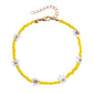 Jewelry color handmade rice beads flower anklet female personality fashion trend beach foot decoration set