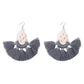 E954 Bohemia Rope Braided Tassel Earrings Creative Personality Ethnic Braided Stud Earrings