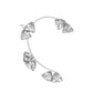 Mori Super Fairy Diamond Butterfly Ear Hanging Earbone Clip Fashion Temperament Niche Design No Pierced Ear Clip Versatile Earrings