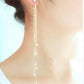 Fashion Square Tassel Earrings Long Diamond Rhinestone Ear Wire Sweet Earrings Jewelry