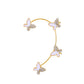 Mori Super Fairy Diamond Butterfly Ear Hanging Earbone Clip Fashion Temperament Niche Design No Pierced Ear Clip Versatile Earrings