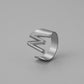 English 26-letter steel peptide ring niche design stainless steel gold-plated cold opening finger jewelry