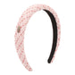 F588 Xiaoxiang High Skull Headband Autumn and Winter Style French Retro Simple Fabric Lattice Headband