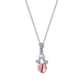 Simple and cold zircon pendant necklace fashion five-pointed star key cat clavicle chain niche design