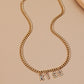 Jewelry Diamond DIY English Alphabet Pendant Necklace Retro Hip Hop Clavicle Chain Couple Accessories
