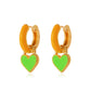 Ins cute drop earrings colorful alien flowers mushroom gossip earrings simple earrings